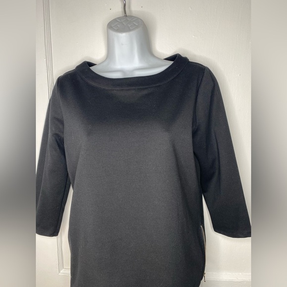 ANN TAYLOR MP Women's Black Zipper sided Top - Picture 4 of 7